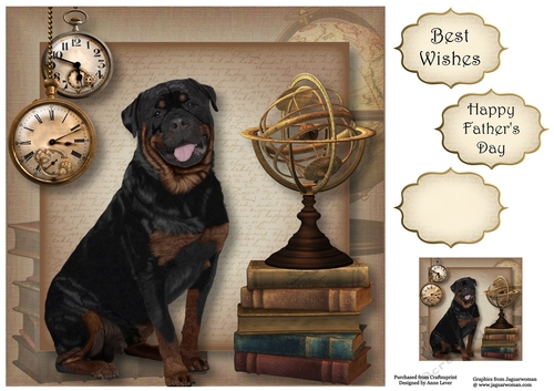 Male Themed Dogs - Rottweiller 8x8