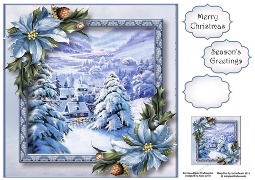The Snowy Christmas Village 8x8