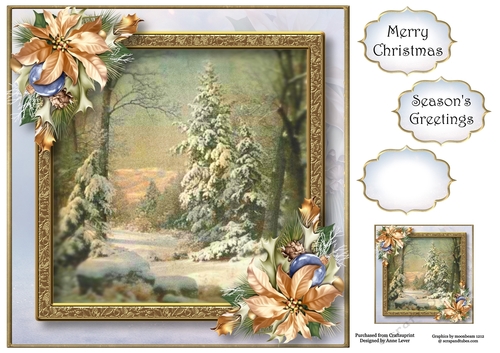 Beautiful Vintage Winter 8x8