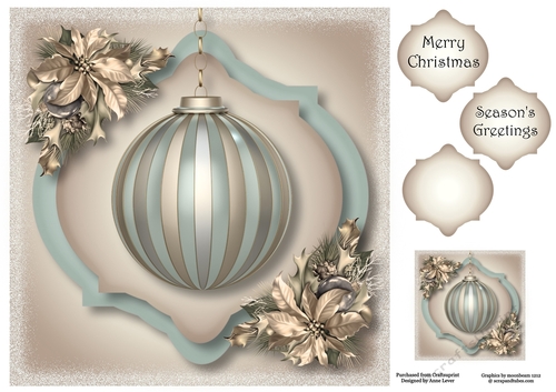 The Soft Christmas Bauble 8x8