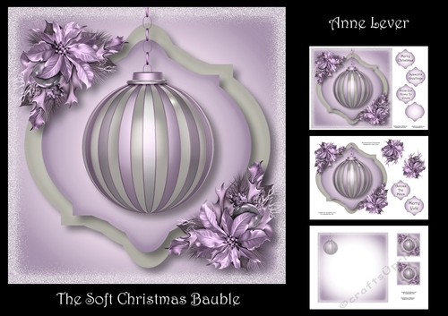 The Soft Christmas bauble - Purple