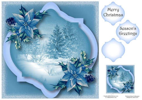 Christmas In Blue 8x8