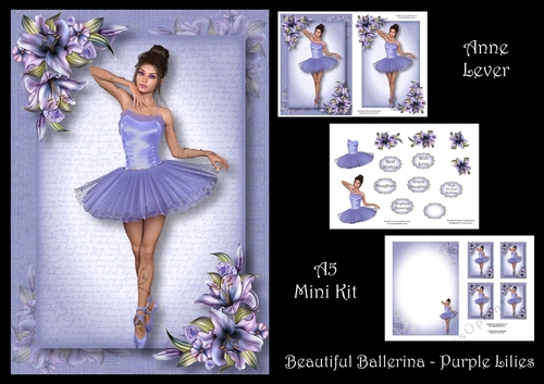 Beautiful Ballerina - Purple Lilies