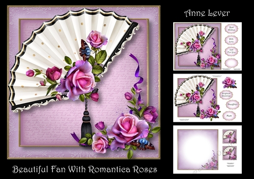 Beautiful Fan With Romantica Roses