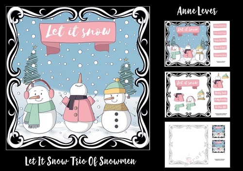 Let It Snow Trio Of Snowmen