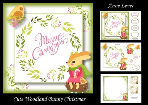Cute Woodland Bunny Christmas