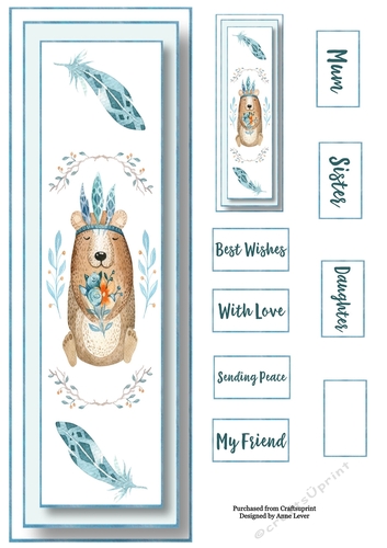 The Watercolour Bear LGE DL