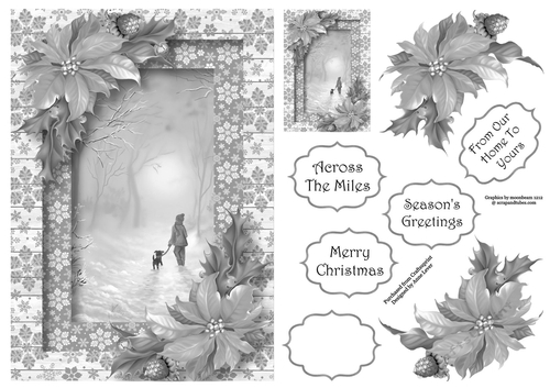 Silver Scenic Christmas A5