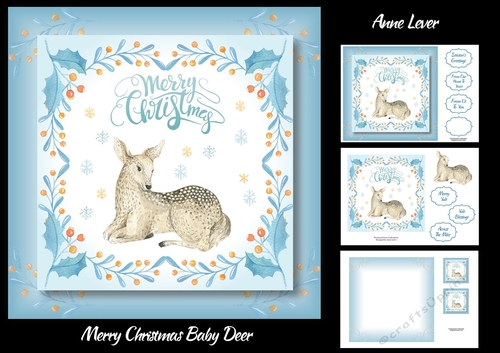 Merry Christmas Baby Deer
