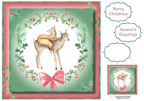 Christmas Woodland Friends 8x8