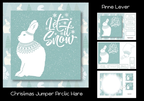 Christmas Jumper Arctic Hare