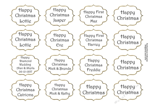 Greetings Tags 8 (special request)