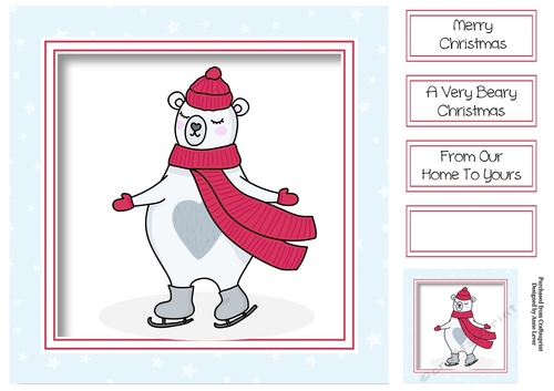 Very Merry Bear - Skates 8x8