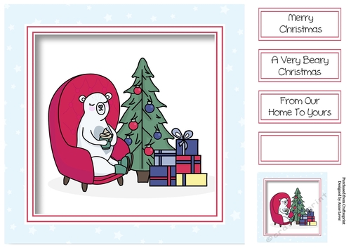 Very Merry Bear - Armchair 8x8