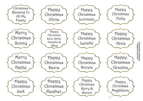 Greetings Tags 9 (special request)