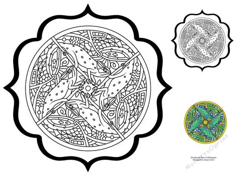 Colour Therapy Mandala Topper - Chameleon