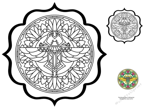Colour Therapy Mandala Topper - Scarab