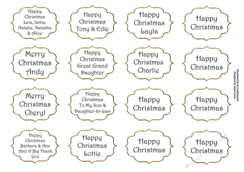 Greetings Tags 10 (special request)