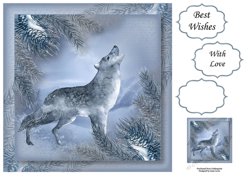 The Wild Winter Wolf - Male 8x8