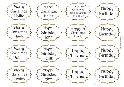 Greetings Tags 11 (special request)