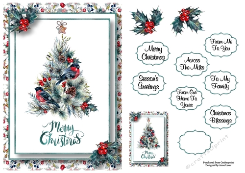 The Merry Christmas Tree A5