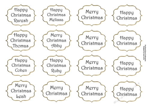 Greetings Tags 13 (special request)