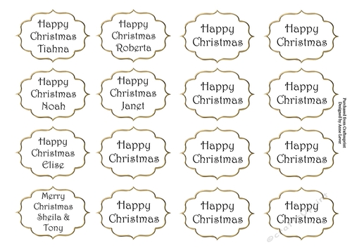 Greetings Tags 14 (special request)