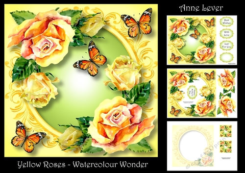 Yellow Roses - Watercolour Wonder