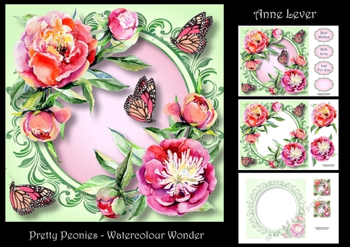 Pretty Peonies - Watercolour Wonder
