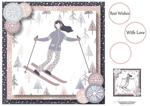 The Skier - Female 8x8