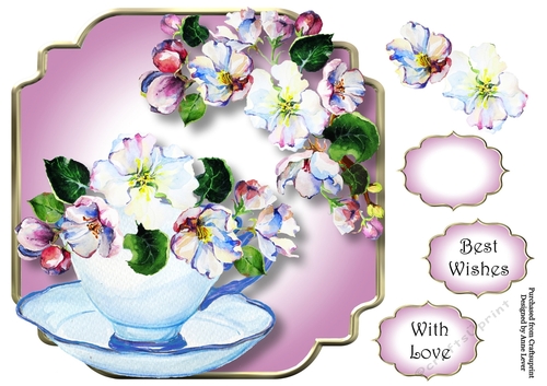 Apple Blossom - Teacup & Saucer
