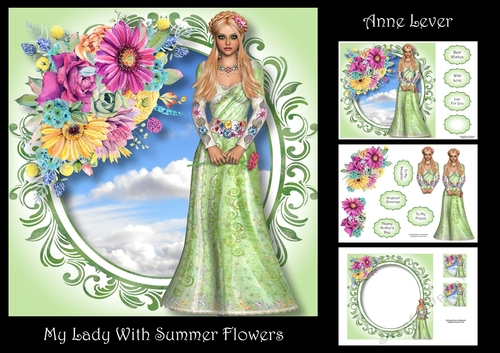 My Lady With Summer Flowers