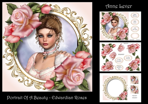 Portrait Of A Beauty - Edwardian Roses