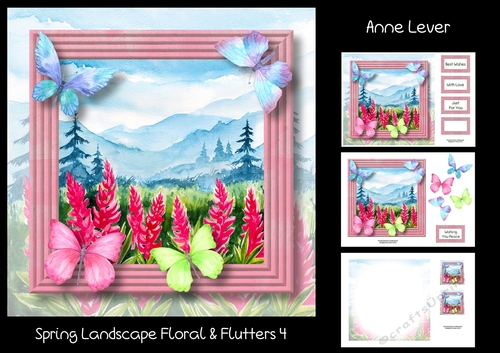 Spring Landscape Floral & Flutters 4
