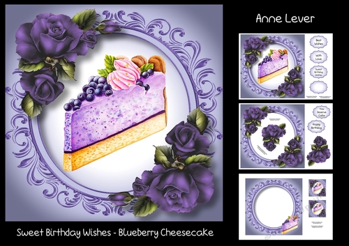 Sweet Birthday Wishes - Blueberry Cheesecake