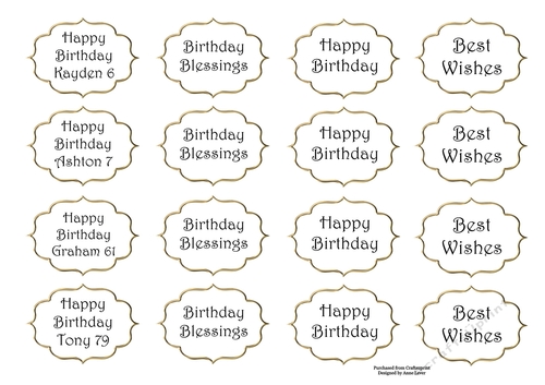 Greetings Tags 15 (special request)