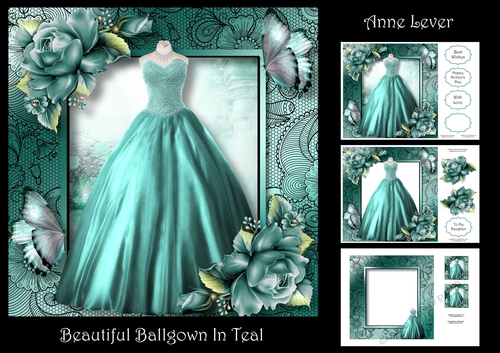 Beautiful Ballgown In Teal