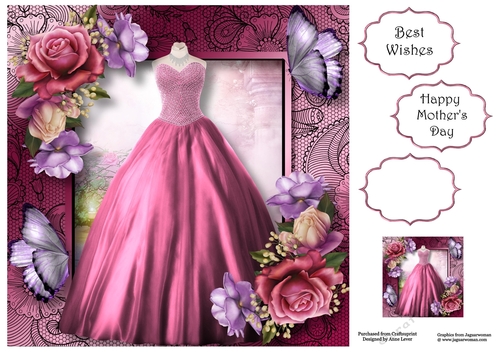 Beautiful Ballgown In Pink 8x8