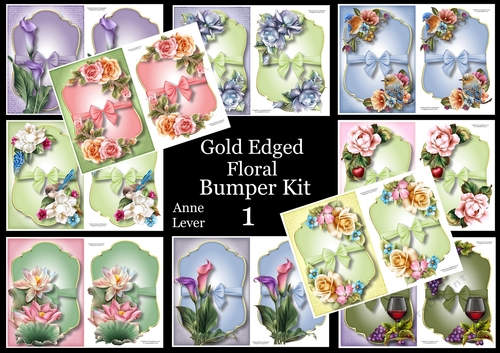 Gold Edged Floral Bumper Kit 1