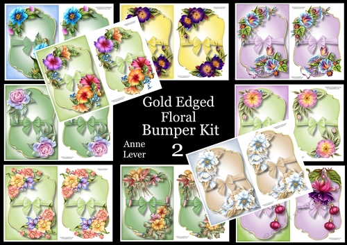 Gold Edged Floral Bumper Kit 2