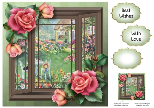 The Bay Window - Downton Roses 8x8