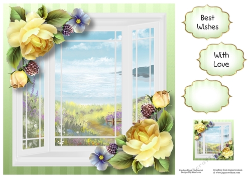 The White Bay Window - English Roses 8x8