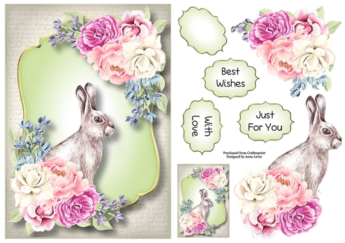 The March Hare & Beautiful Blooms A5