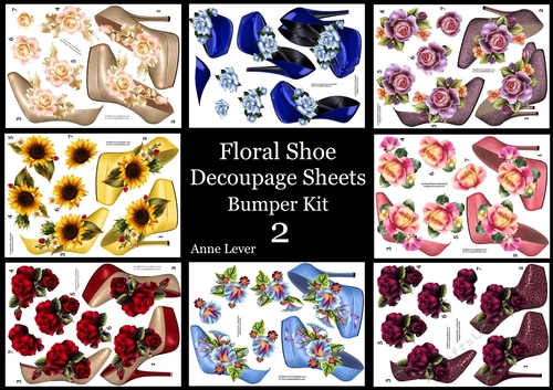 Floral Shoe Decoupage Bumper Kit 2