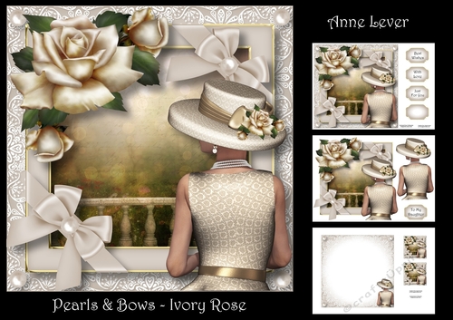 Pearls & Bows - Ivory Rose
