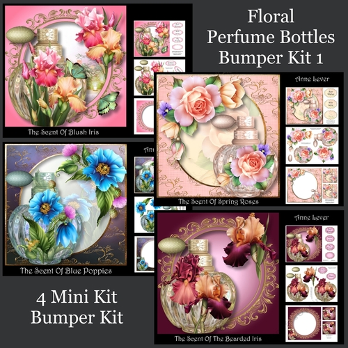 Floral Perfume Bottles Bumper Kit 1