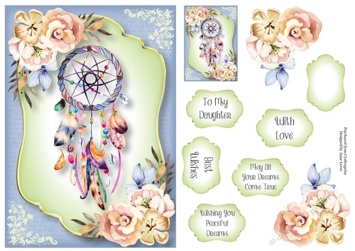 Watercolour Dreamcatcher A5