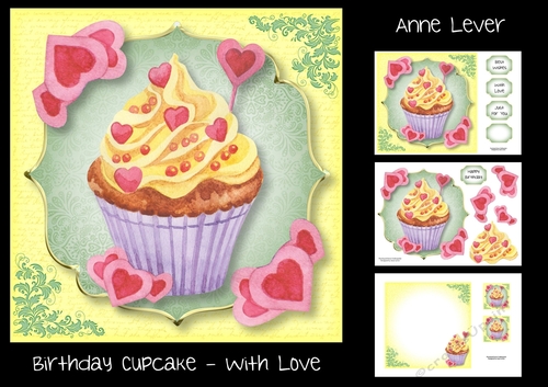 Birthday Cupcake - With Love