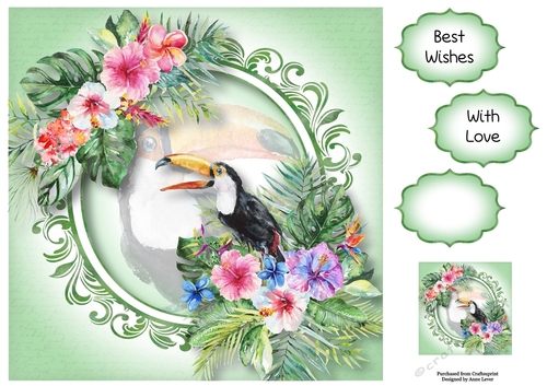 Tropical Summer - The Toucan 8x8