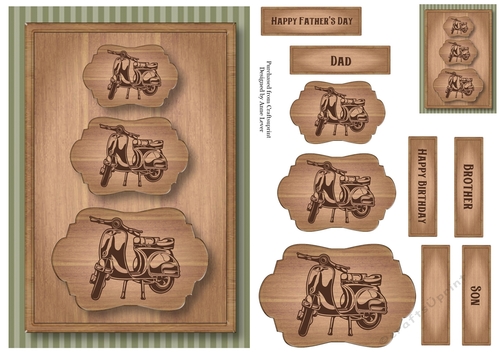 Wood Burning Trio - Vespa A5